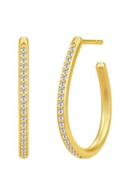 Infinity Pear Hoops - Gold