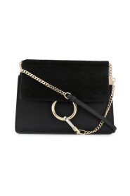 Pinched leather love puff bag