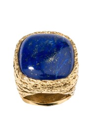 Miki Lapis Lazuli vergoldeter Ring