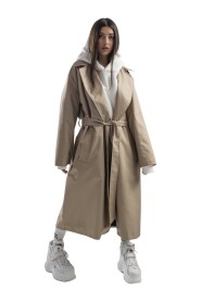 Mocca Longline Oversize trench coat