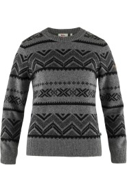 Greenland Re-Wool Pattern Knit W Dark Grey