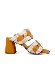 Soft woven leather sandals