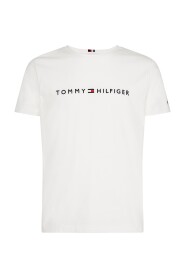 Core Tommy Logo Tee - Snow White