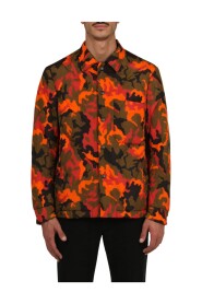 Camouflage quilted overshirt