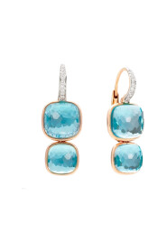 Rose gold earrings with Topaz and Diamonds POC2025O7WHRDB0OY