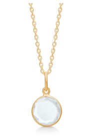 Cat necklace clear quartz