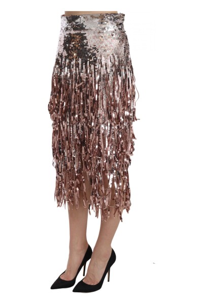 sortere Forhandle Trække på Paillet Embellished Fringe Midi Pencil Skirt | Dolce & Gabbana | Nederdele  | Miinto.dk