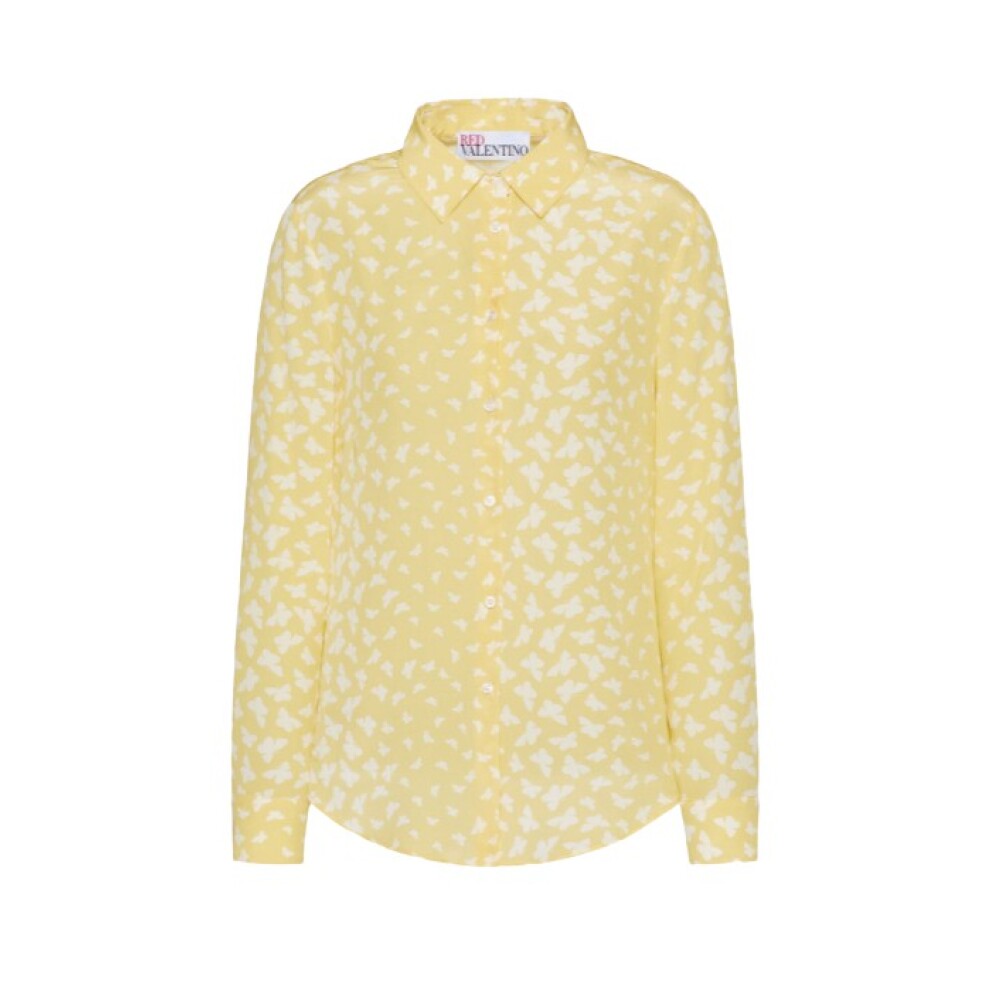 RED Valentino Blouse with print Gul, Dam