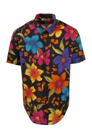 Yves Collar Shirt In Floral Cotton