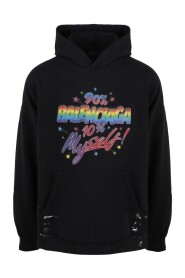 Rainbow Logo Print Hoodie