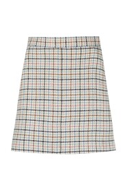 Check-Print Mini Skirt