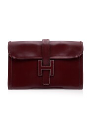 Pre-owned Vintage Leather Jige 29 cm Clutch Bag Pochette