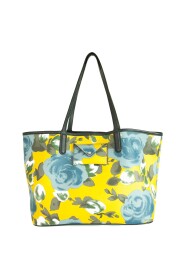 Floral Canvas Shopper Tote Shoulder Bag Handbag