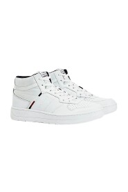 LEATHER BASKET-STYLE HIGH SNEAKERS