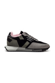 Damen Schuhe Sneakers GHOUD SMLW SX43 Black Silver Schwarz