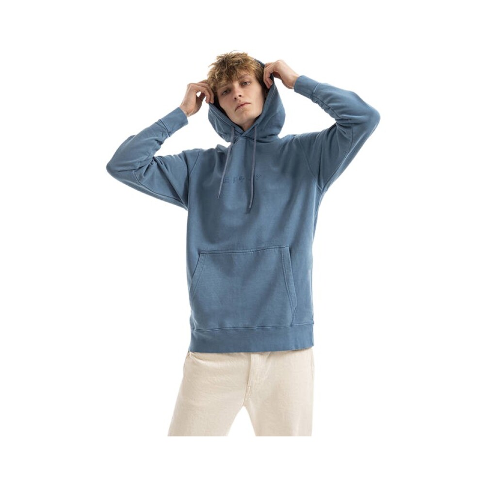 Edwin - Hood tröjor - Blå -  Herr - Storlek: L,Xl,M