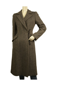 Pre-owned Wool Coat with bow