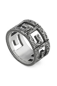 Gucci - YBC551918001 - 925 sterline d'argento - G cube ring in aged sterling silver