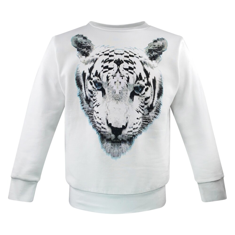 Marcelo Burlon Sweater Tiger Vit, Herr
