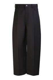 High-waisted oversized trousers