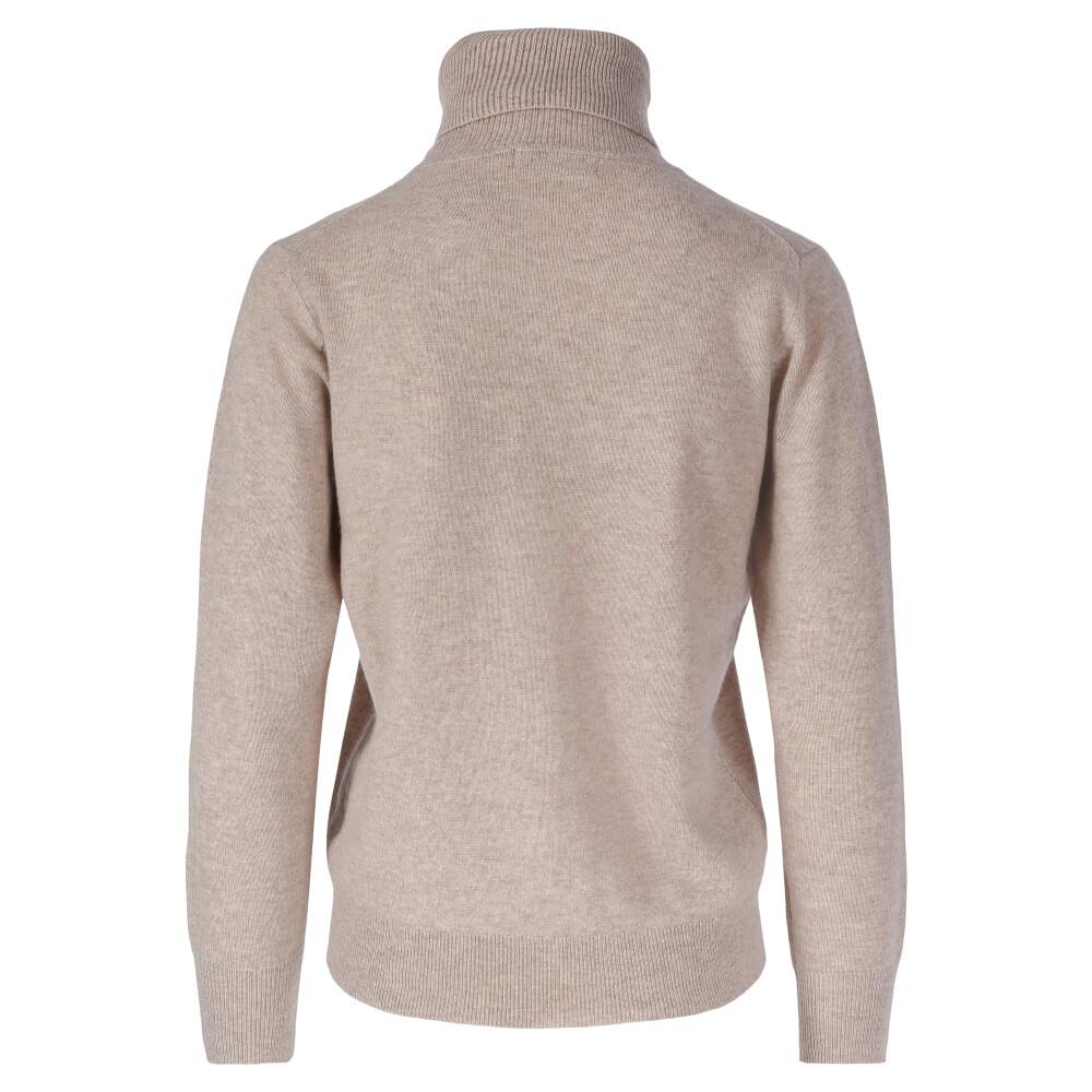 Beige CASSIE CASHMERE GENSER MED HØY HALS | tirillm Beige Cashmere genser Stenströms Kashmir genser - Dameklær er billig