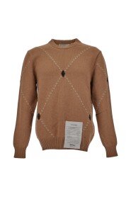 jumper in cashmere with long sleeves