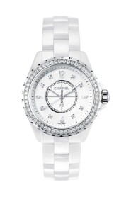 Chanel - Donna - H3110 -  J12 33mm White Ceramic Diamond Bezel Diamond Markers