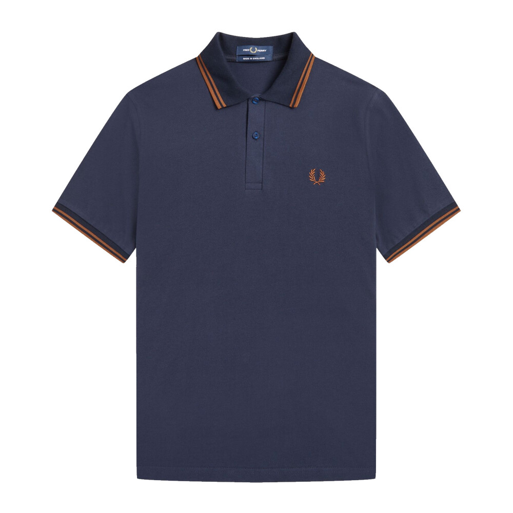 Fred Perry Reissues Original Twin Tipped Polo Navy ; Nut Flake-38