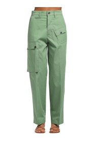 Cargo trousers with asymmetrical pockets