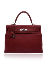 Pre-owned Togo Leather Kelly 35 Retourne Bag Handbag