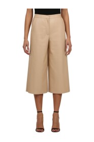 Eco leather coulotte trousers