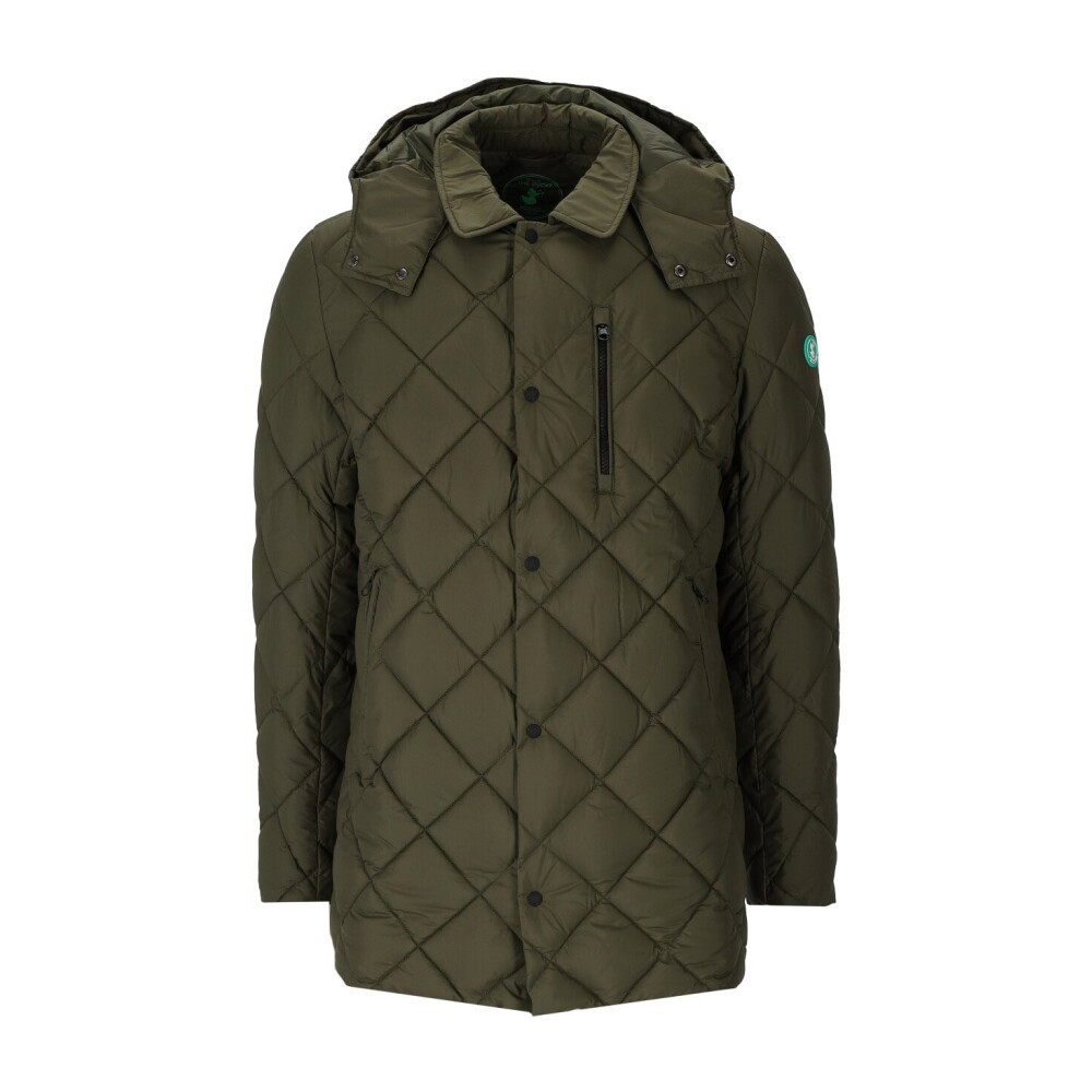 Save The Duck Save THE Duck UWE Green Hooded Padded Jacket Grön, Herr