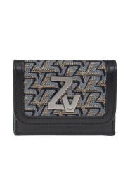 Trifold Wallet With Jacquard Pattern