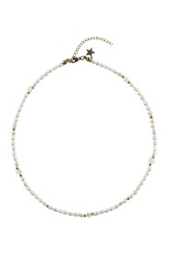 STAR MOP NECKLACE WHITE PEARL