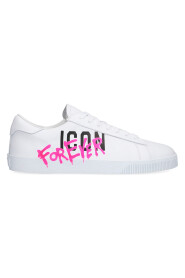 Logo-print lace-up trainers