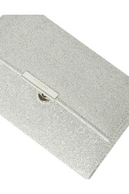 Silver Accessorize Lurex Box Clutch Acc Bags Bags Eve