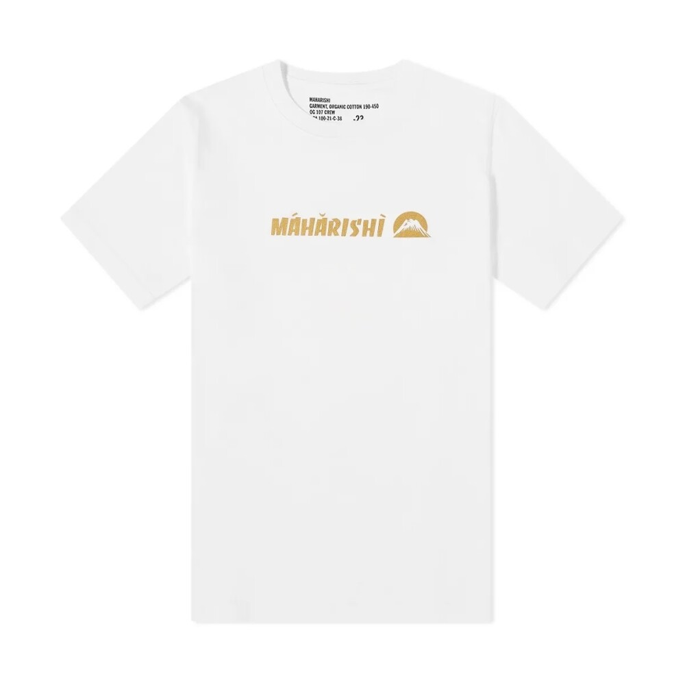Maharishi - T-shirt med tryck - Vit -  Herr - Storlek: Xl,S,L,M