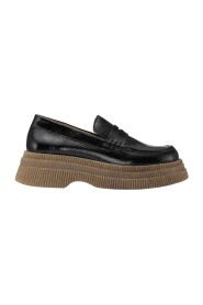 Black Ganni Creepers Wallaby Loafer Sko