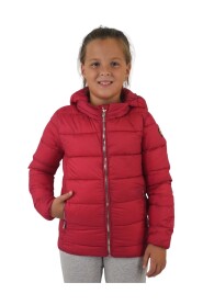 Fullzip quilted down jacket with hood