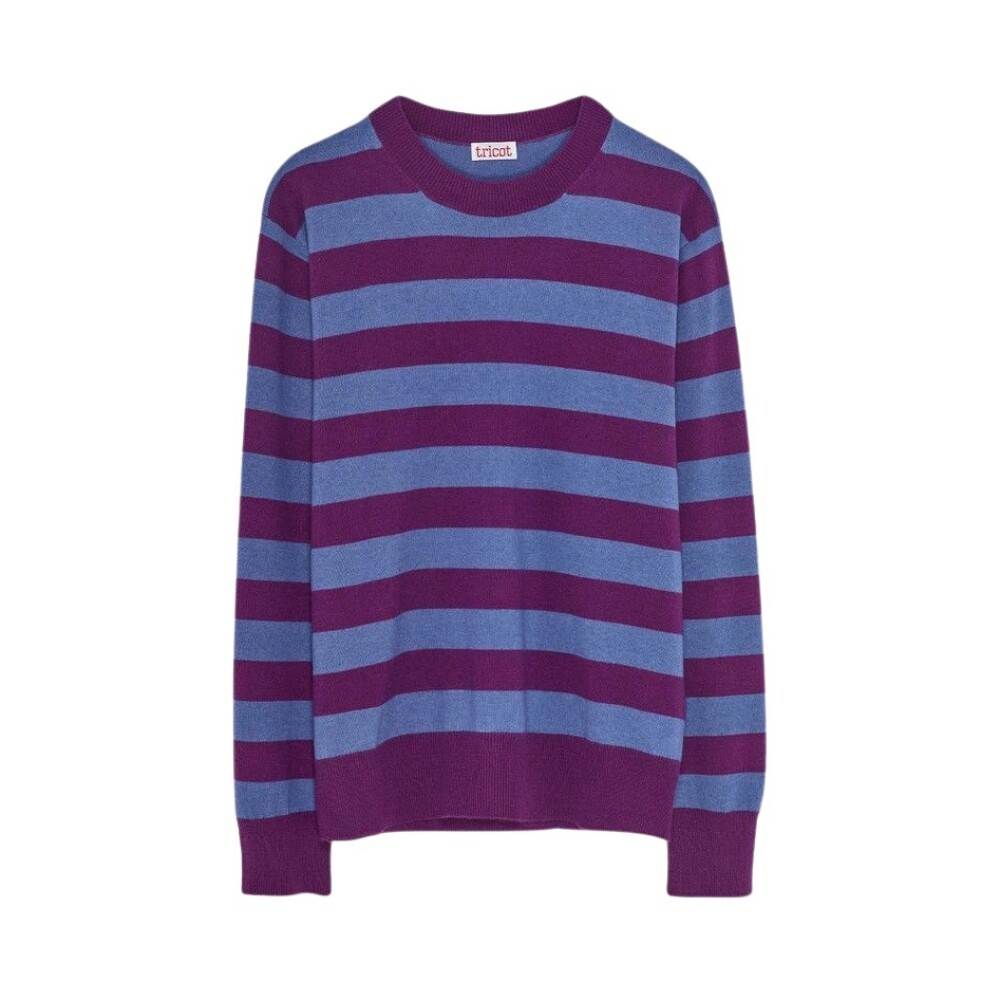 Recycled cashmere and cotton striped sweater