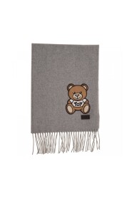 Merino woolen logo scarf