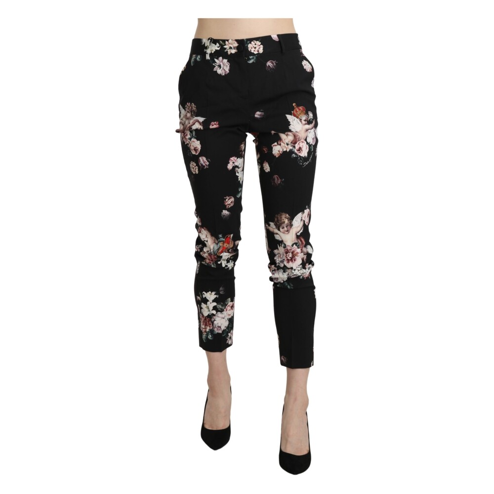 Angel Floral Cropped Trouser Wool Pants