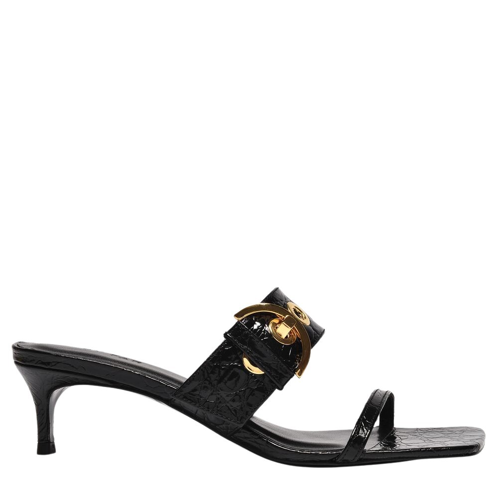 Bettina Sandals in Black Leather