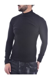 Weicher Pullover Cottled Rolled Collar