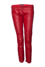 leather stretch pants