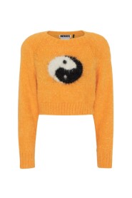 Oransje Rotate Birger Christensen Yin Yang Soft Knit Sweater Overdeler