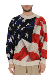 USA flag print jumper