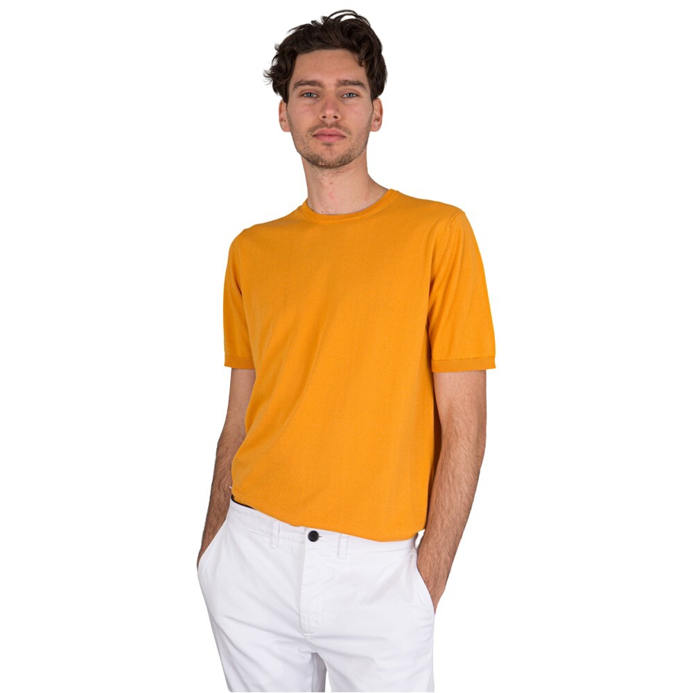 Roberto Collina - T-shirts - Orange -  Herr - Storlek: 50 It,48 It,52