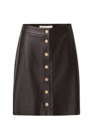 Alia Leather Skirt