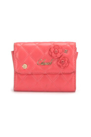 Pre-owned Camellia Leather Small Wallet